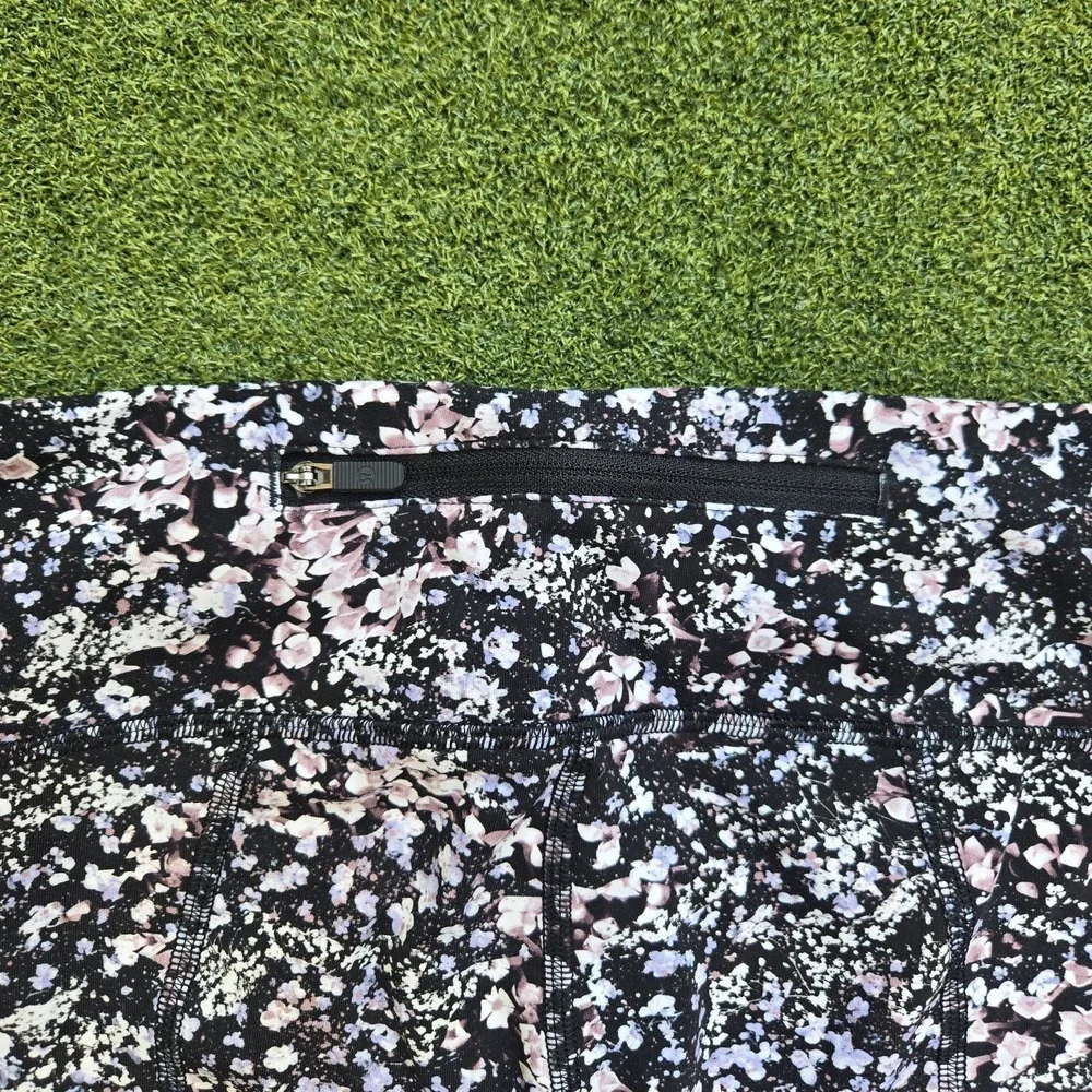 Lululemon Leggings Women's Size 6 Floral Pace Rival Crop